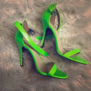 Like green sandal heels